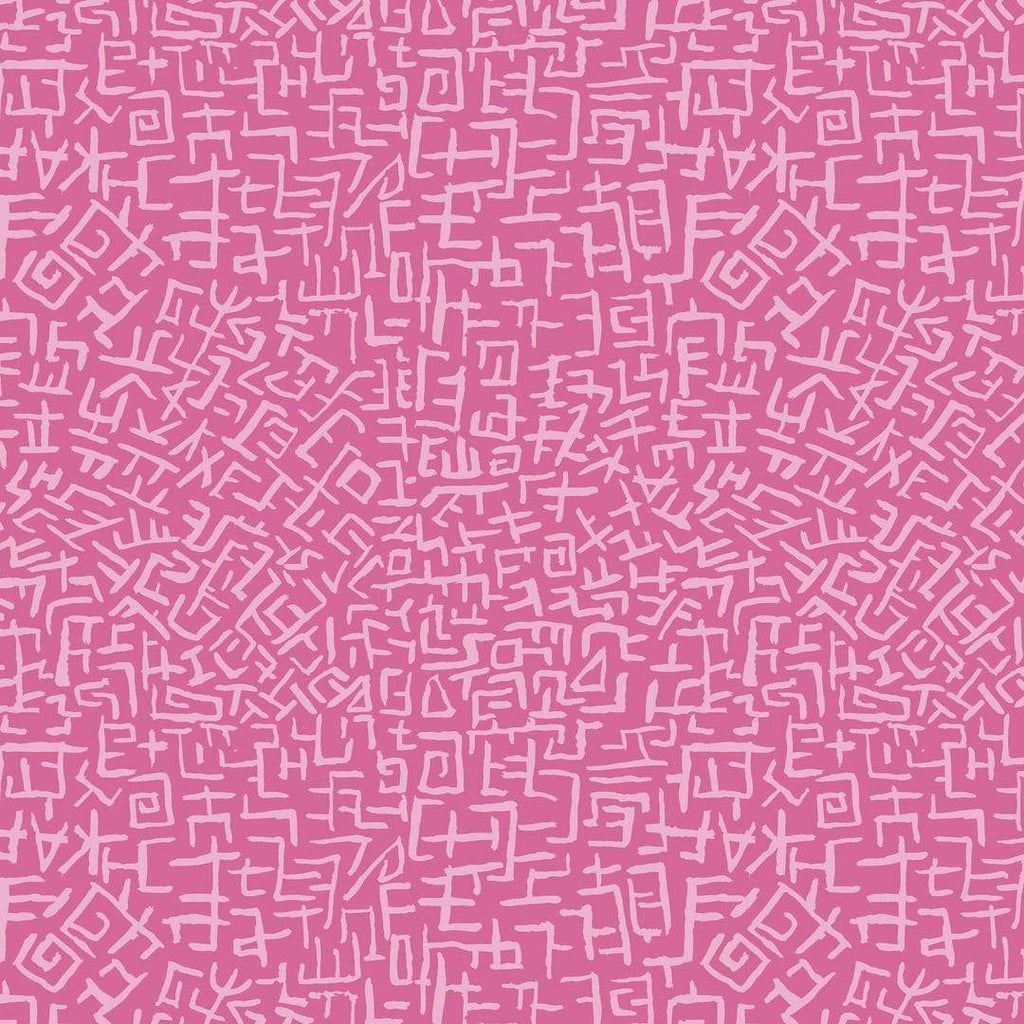 Artistic Quilts with Color Fabric Brandon Mably for the Kaffe Fassett Collective AUGUST 2021 Amaze - Pink SKU# PWBM078.PINK SHIPPING SEPTEMBER 2021