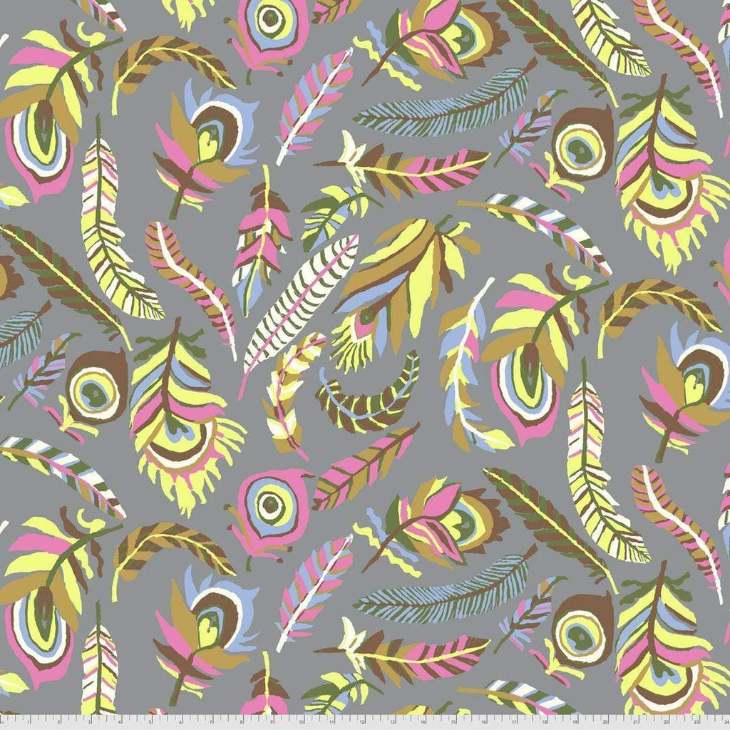 Artistic Quilts with Color Fabric Brandon Mably for the Kaffe Fassett Collective AUGUST 2021 Tickle My Fancy - GREY SKU# PWBM080.GREY SHIPPING SEPTEMBER 2021