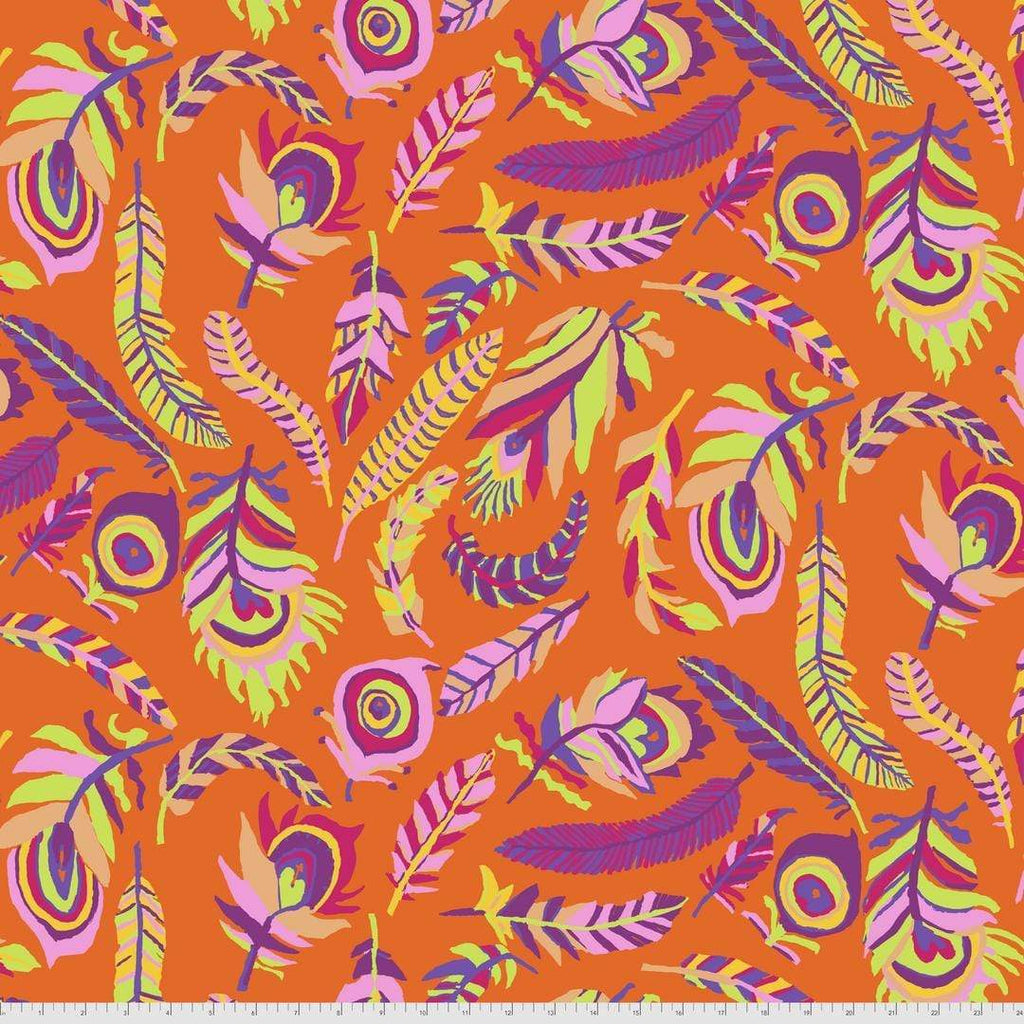 Artistic Quilts with Color Fabric Brandon Mably for the Kaffe Fassett Collective AUGUST 2021 Tickle My Fancy - ORANGE SKU# PWBM080.ORANGE SHIPPING SEPTEMBER 2021