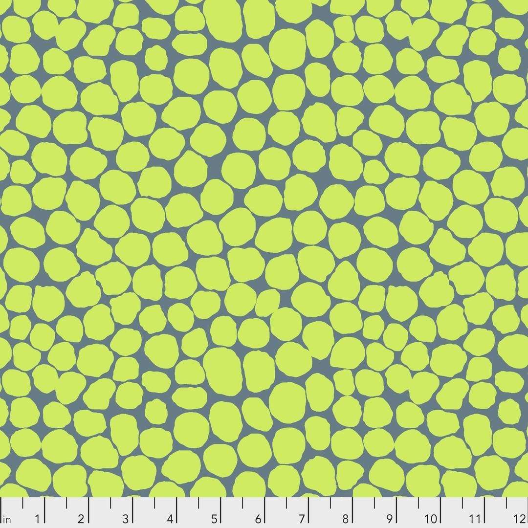 Artistic Quilts with Color Fabric Brandon Mably for the Kaffe Fassett Collective February 2021 Jumble - Lime SKU# PWBM053.LIME