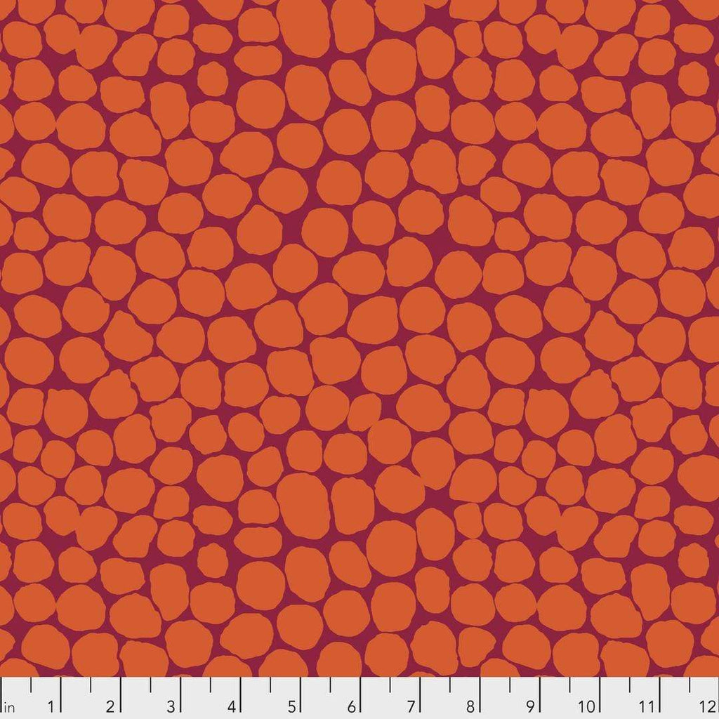 Artistic Quilts with Color Fabric Brandon Mably for the Kaffe Fassett Collective February 2021 Jumble - Orange SKU# PWBM053.ORANG DELIVERY APRIL 2021