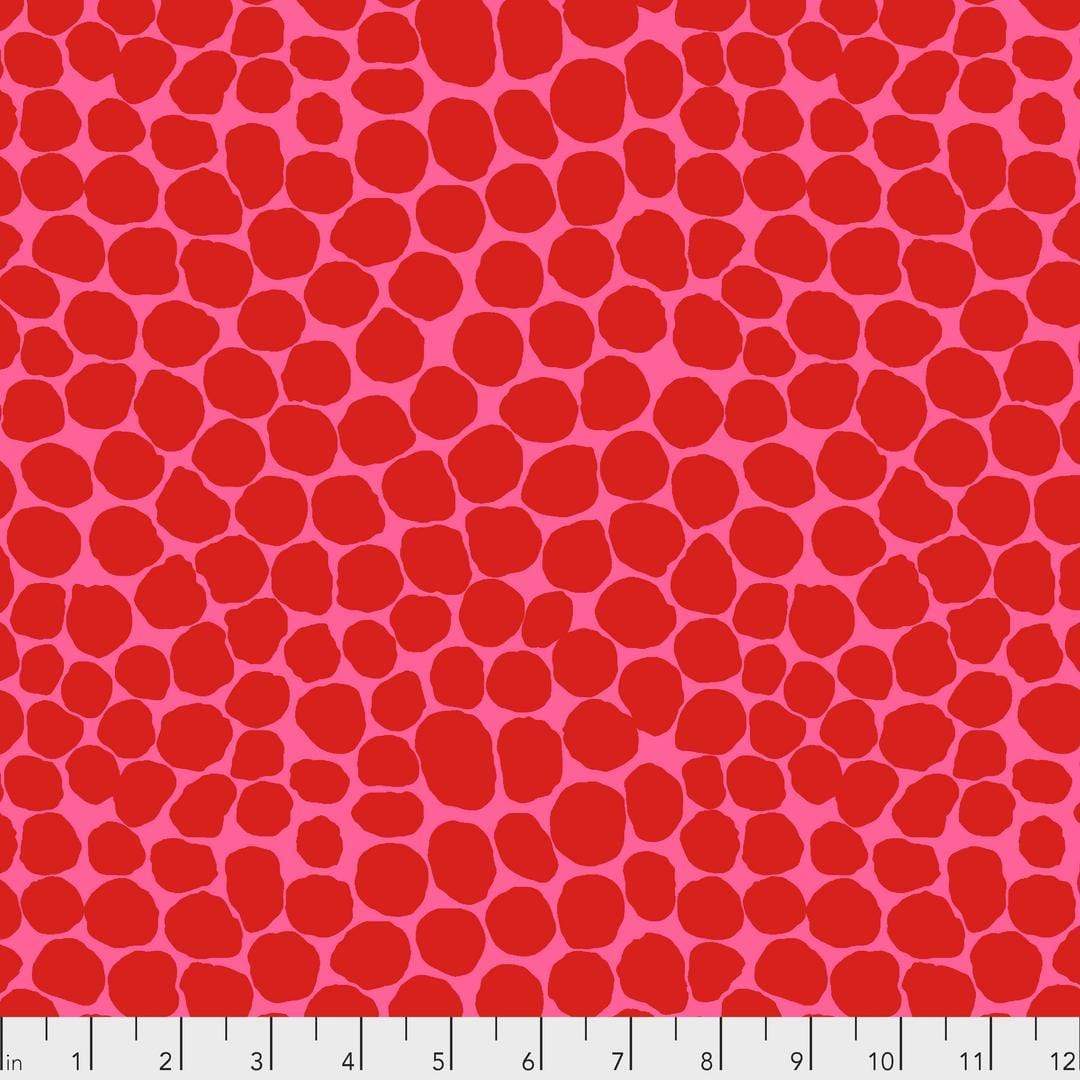 Artistic Quilts with Color Fabric Brandon Mably for the Kaffe Fassett Collective February 2021 Jumble - Ruby SKU# PWBM053.RUBY