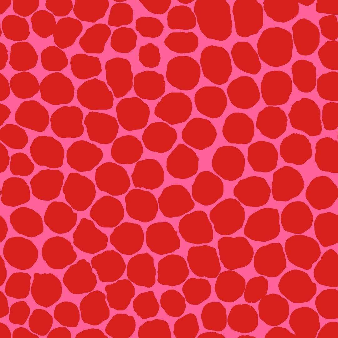 Artistic Quilts with Color Fabric Brandon Mably for the Kaffe Fassett Collective February 2021 Jumble - Ruby SKU# PWBM053.RUBY