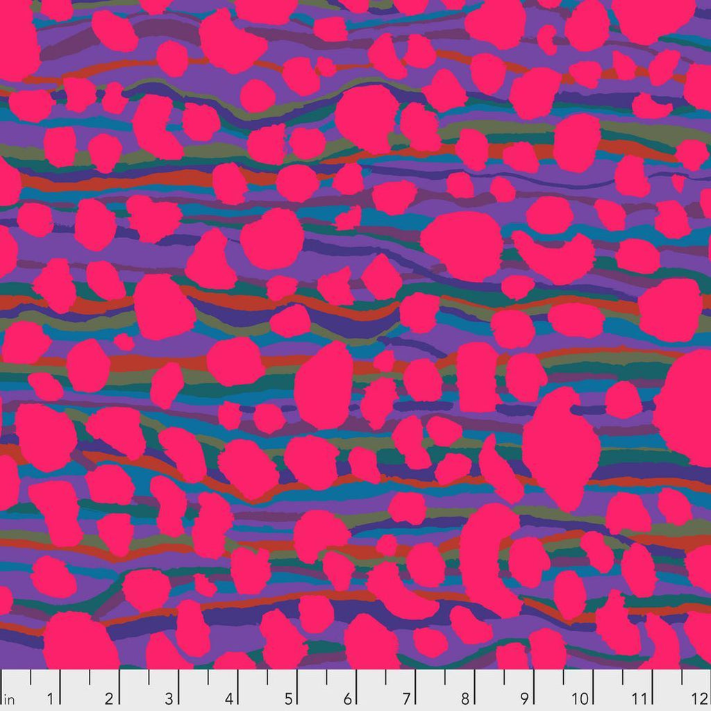 Artistic Quilts with Color Fabric Brandon Mably for the Kaffe Fassett Collective February 2021 Stream - Magenta SKU# PWBM075.MAGENTA