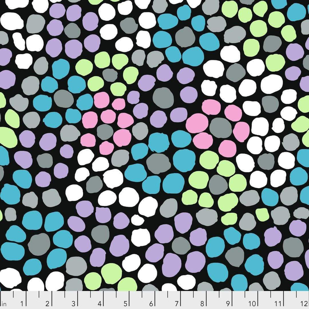 Artistic Quilts with Color Fabric Brandon Mably for the Kaffe Fassett Collective Flower Dot - Stone SKU# PWBM077.STONE