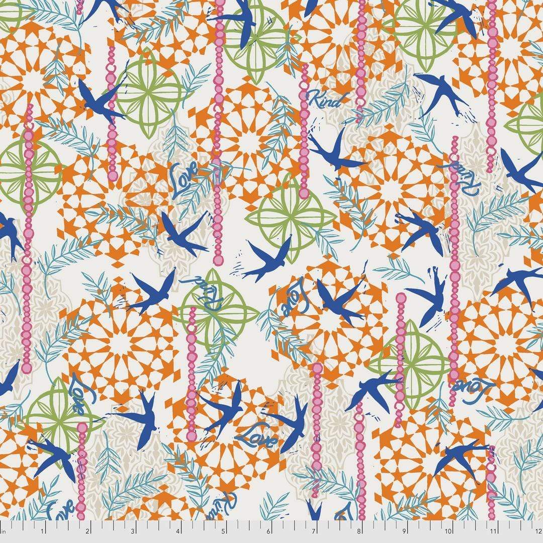 Artistic Quilts with Color Fabric Enchanted by Valori Wells - KIND LOVE - GARDEN SKU# PWVW018.GARDEN SHIPPING MAY 2021