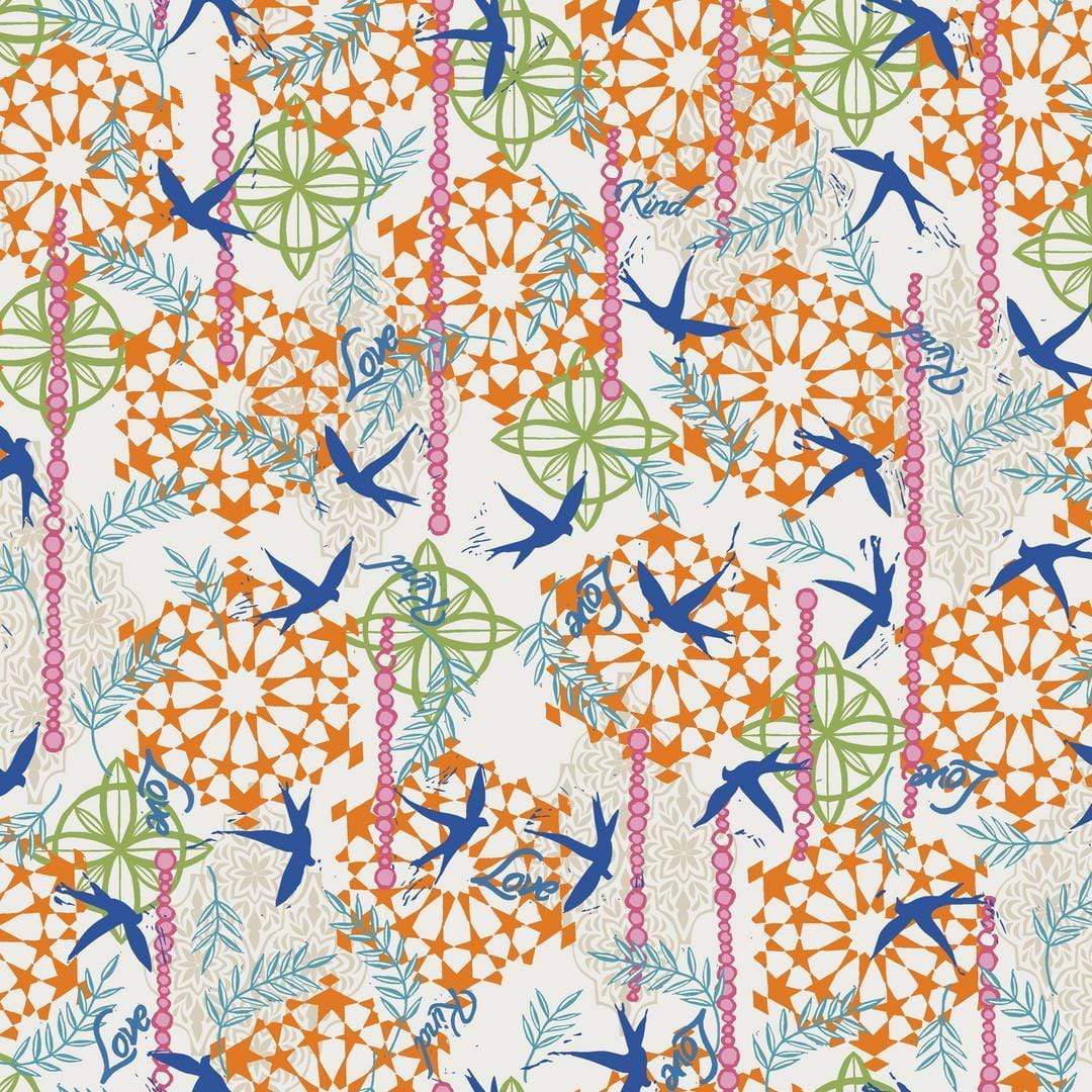 Artistic Quilts with Color Fabric Enchanted by Valori Wells - KIND LOVE - GARDEN SKU# PWVW018.GARDEN SHIPPING MAY 2021