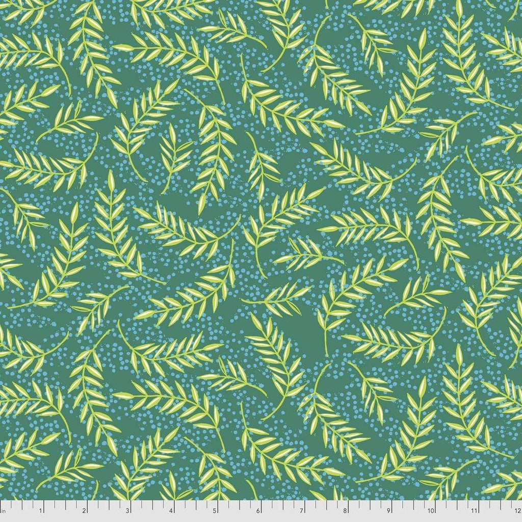 Artistic Quilts with Color Fabric Enchanted by Valori Wells - OLIVE BRANCHES SKU# PWVW021.EMERALD SHIPPING MAY 2021