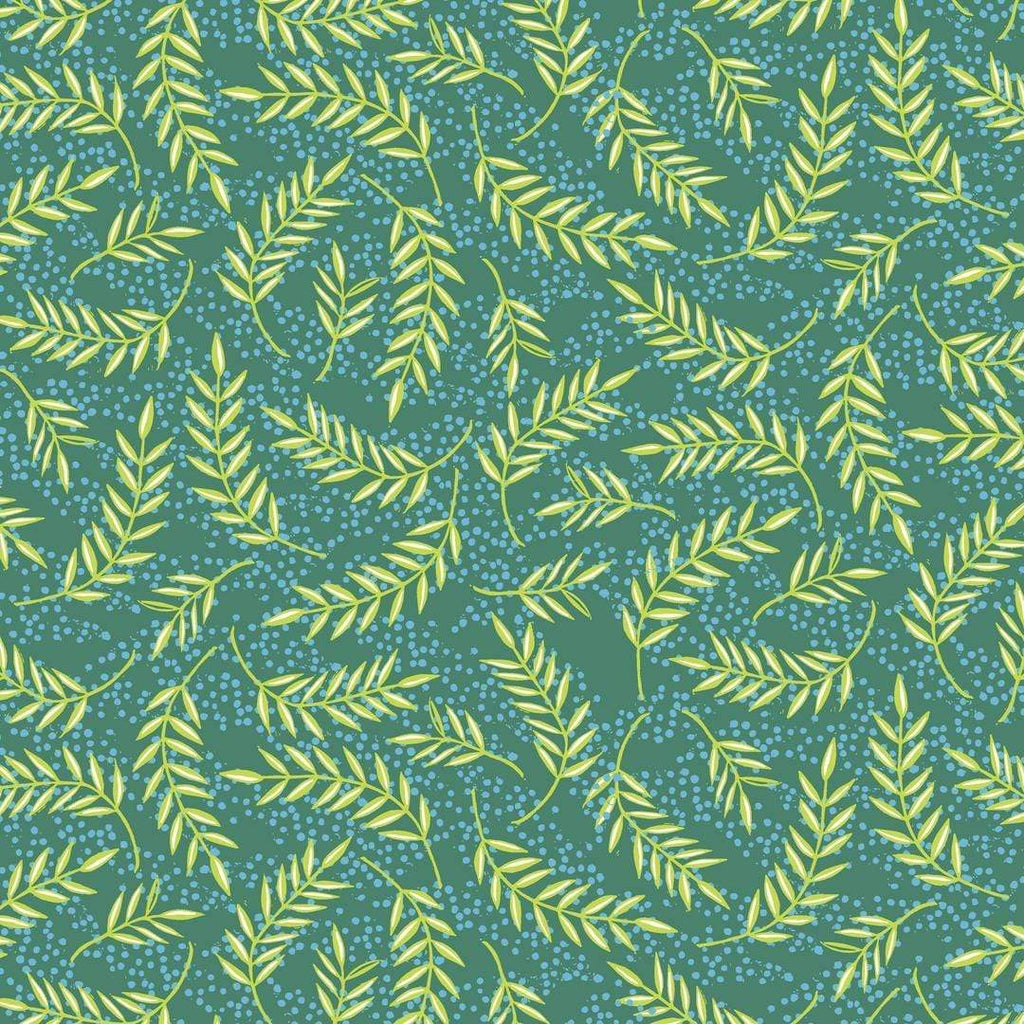 Artistic Quilts with Color Fabric Enchanted by Valori Wells - OLIVE BRANCHES SKU# PWVW021.EMERALD SHIPPING MAY 2021
