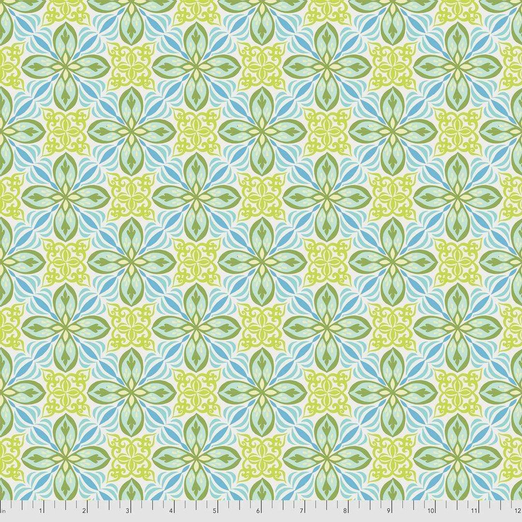 Artistic Quilts with Color Fabric Enchanted by Valori Wells - SMALL TILE SKU# PWVW028.AVOCADO SHIPPING MAY 2021