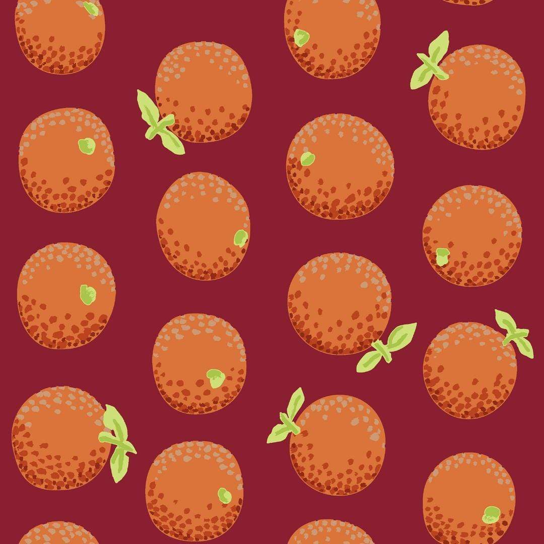 Artistic Quilts with Color Fabric Kaffe Fassett August 2021 Oranges - MAROON SKU# PWGP177.MAROON SHIPPING SEPTEMBER 2021