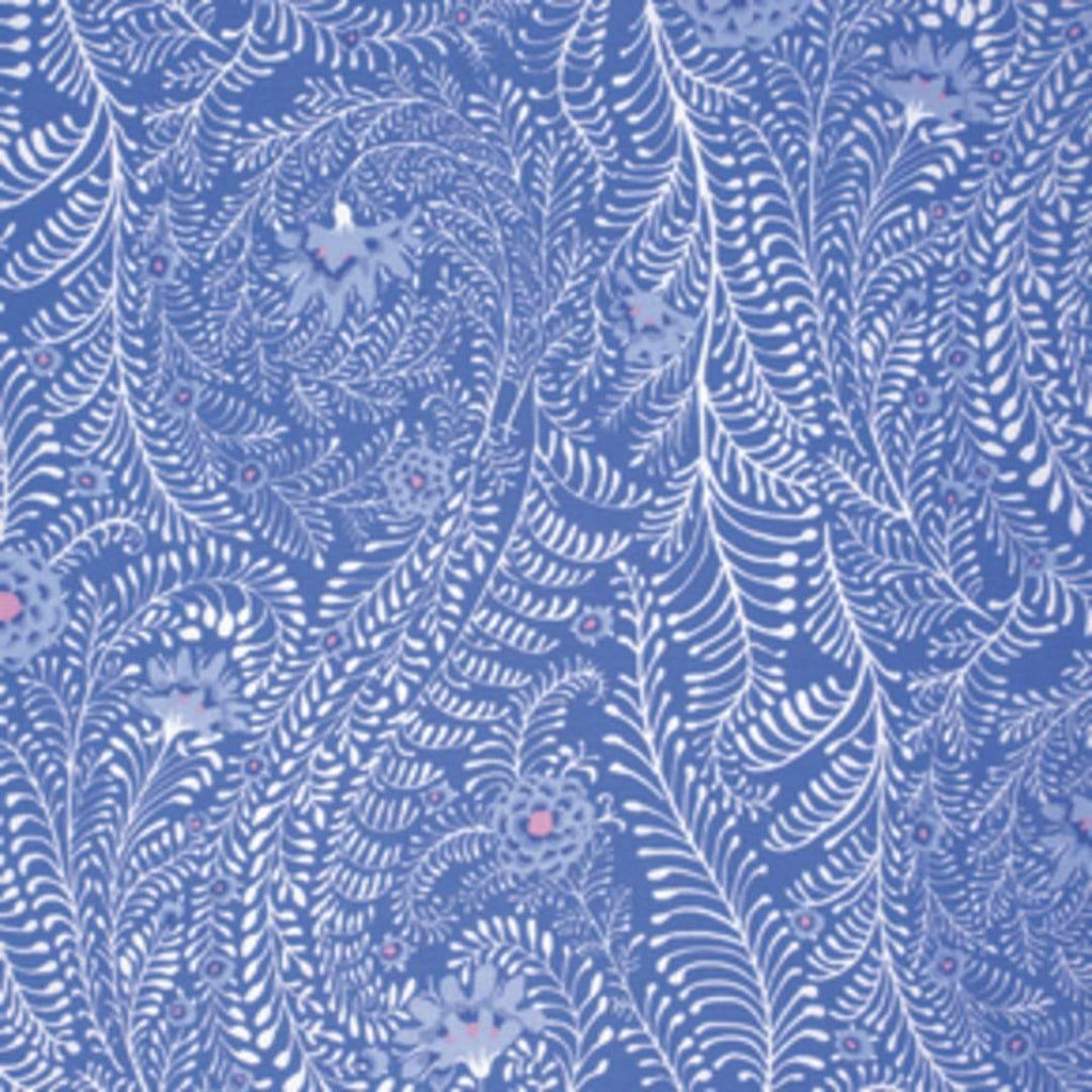 Artistic Quilts with Color Fabric Kaffe Fassett Collective Classics - Ferns Periwinkle SKU# PWGP147.PERIW