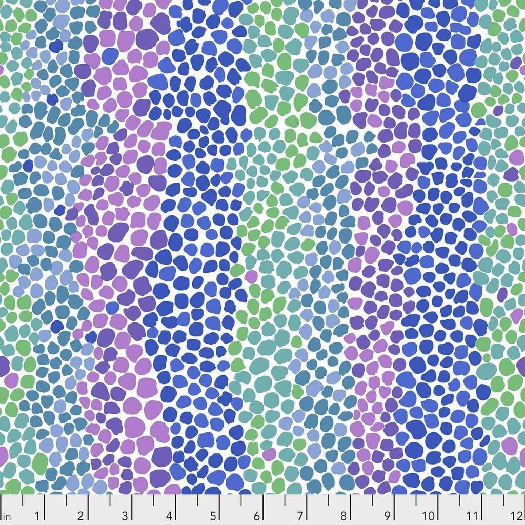 Artistic Quilts with Color Fabric Kaffe Fassett February 2021 Pebble Mosaic - Ice SKU# PWBM042.ICE