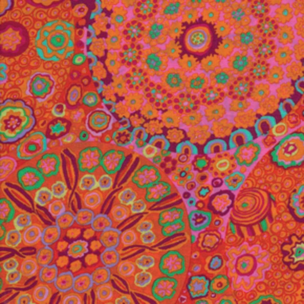 Artistic Quilts with Color Fabric Kaffe Fassett for the Kaffe Fassett Collective Millefiore - Tomato SKU# GP92.TOMAT SHIPPING JUNE 2021