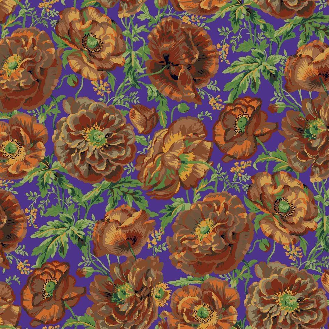 Artistic Quilts with Color Fabric Philip Jacobs for the Kaffe Fassett Collective AUGUST 2021 Dorothy - BROWN SKU# PWPJ109.BROWN SHIPPING SEPTEMBER 2021