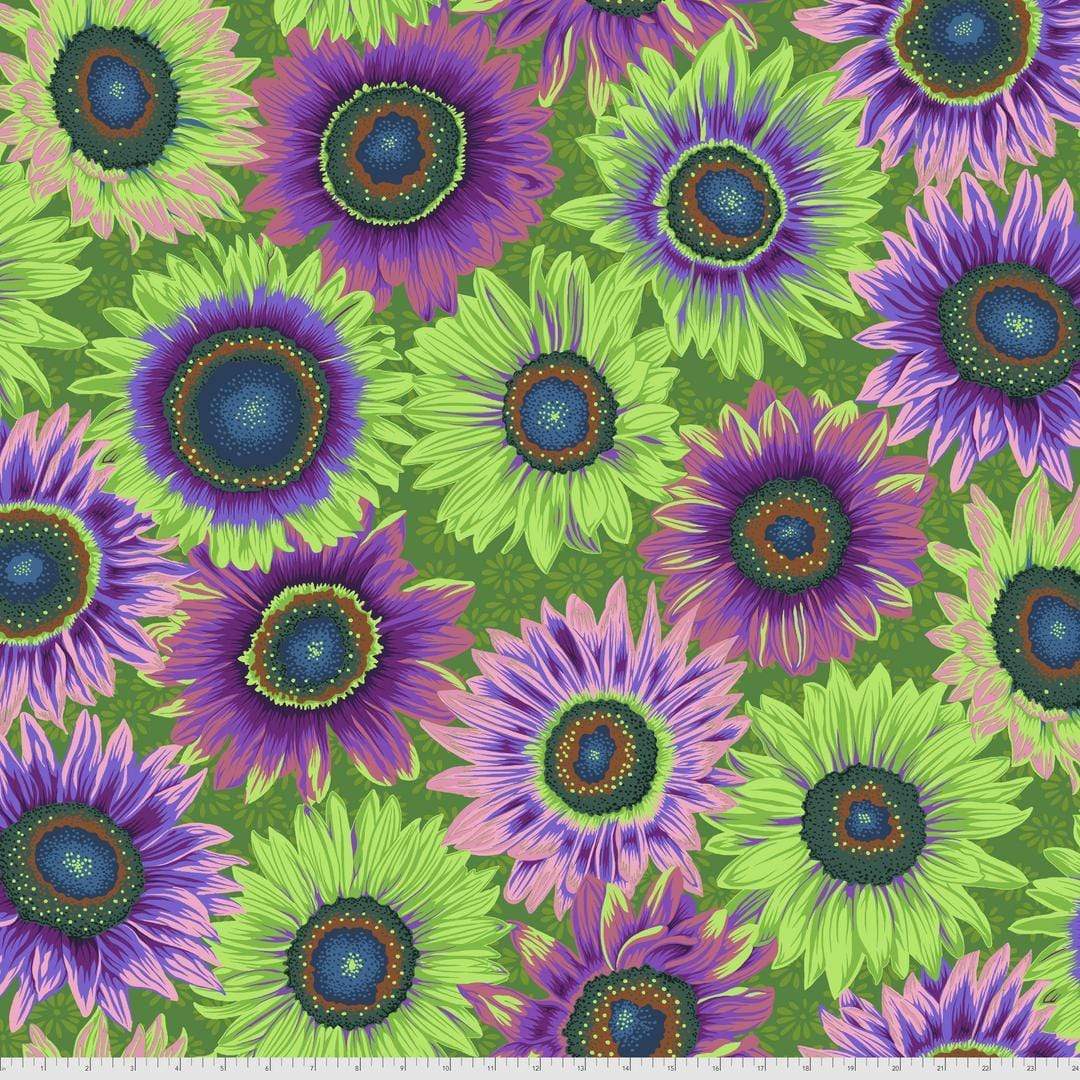 Artistic Quilts with Color Fabric Philip Jacobs for the Kaffe Fassett Collective AUGUST 2021 Van Gogh - GREEN SKU# PWPJ111.GREEN SHIPPING SEPTEMBER 2021