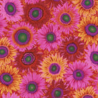 Artistic Quilts with Color Fabric Philip Jacobs for the Kaffe Fassett Collective AUGUST 2021 Van Gogh - Red SKU# PWPJ111.RED SHIPPING SEPTEMBER 2021