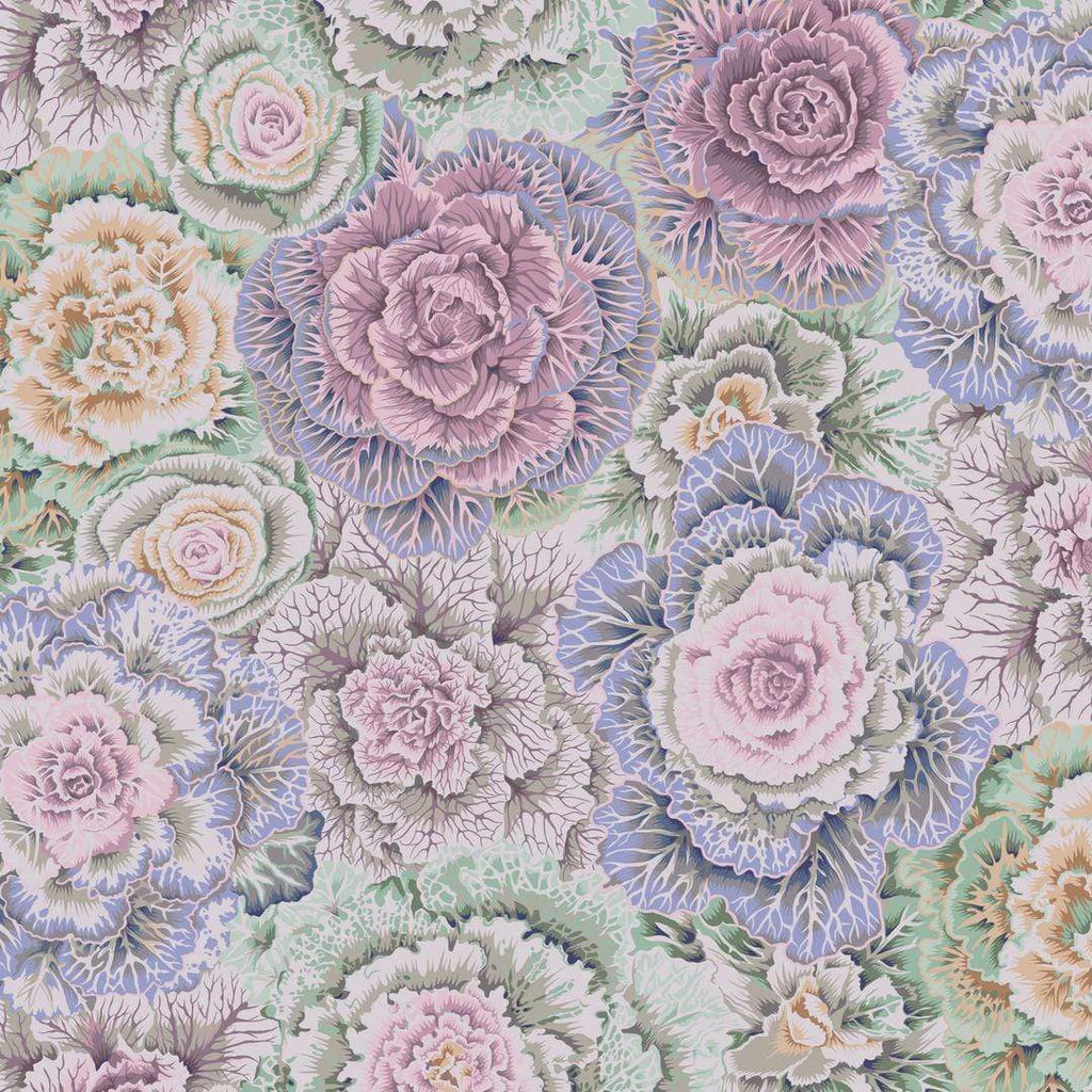Artistic Quilts with Color Fabric Philip Jacobs for the Kaffe Fassett Collective Brassica - Grey SKU# PWPJ051.GRAYX