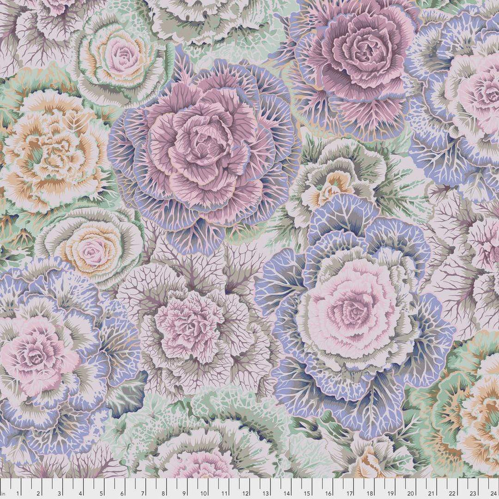 Artistic Quilts with Color Fabric Philip Jacobs for the Kaffe Fassett Collective Brassica - Grey SKU# PWPJ051.GRAYX