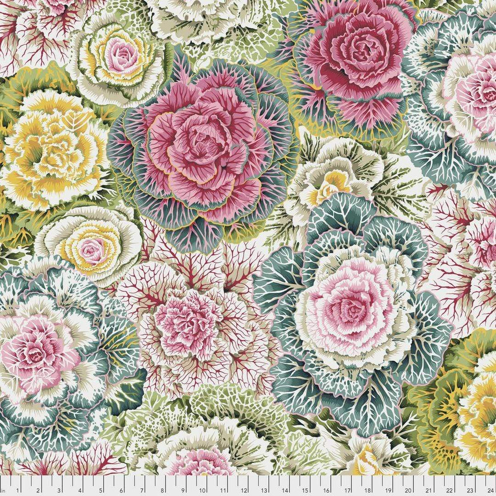Artistic Quilts with Color Fabric Philip Jacobs for the Kaffe Fassett Collective Brassica - Paste SKU# PWPJ051.PASTE