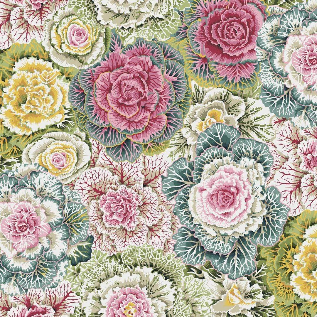 Artistic Quilts with Color Fabric Philip Jacobs for the Kaffe Fassett Collective Brassica - Paste SKU# PWPJ051.PASTE