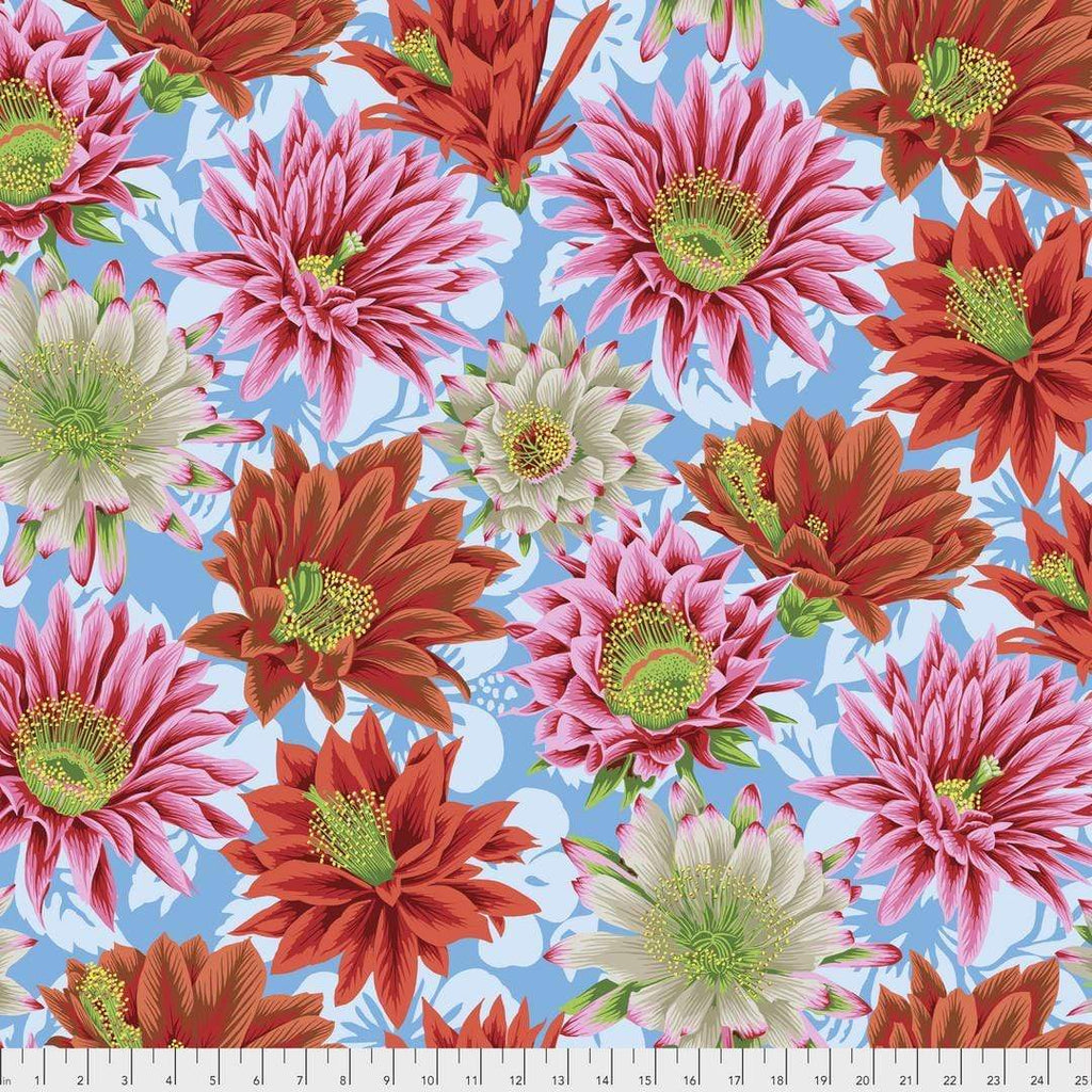 Artistic Quilts with Color Fabric Philip Jacobs for the Kaffe Fassett Collective Cactus Flower - Multi SKU# PWPJ096.MULTI