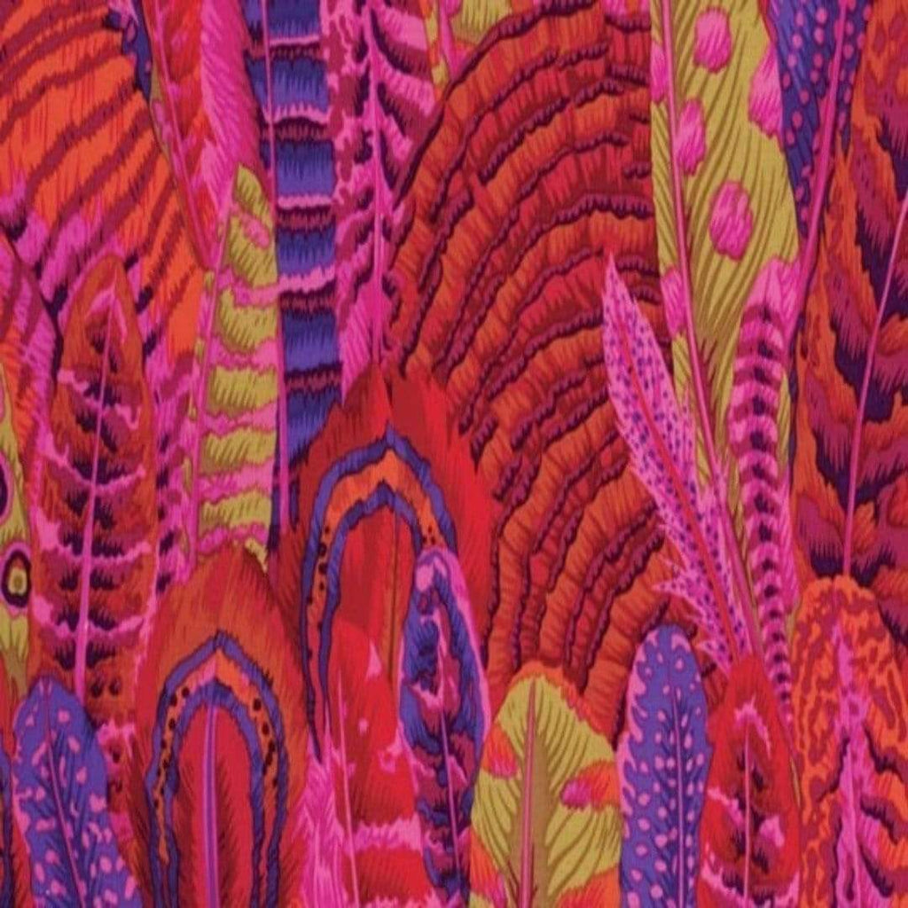 Artistic Quilts with Color Fabric Philip Jacobs for the Kaffe Fassett Collective - Feather - RED SKU# PWPJ055.REDXX