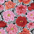 Artistic Quilts with Color Fabric Philip Jacobs for the Kaffe Fassett Collective February 2021 Brocade Peony - Crimson SKU# PWPJ062.CRIMSON