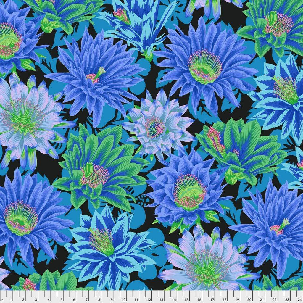 Artistic Quilts with Color Fabric Philip Jacobs for the Kaffe Fassett Collective February 2021 - Cactus Flower - COOL SKU# PWPJ096.COOL