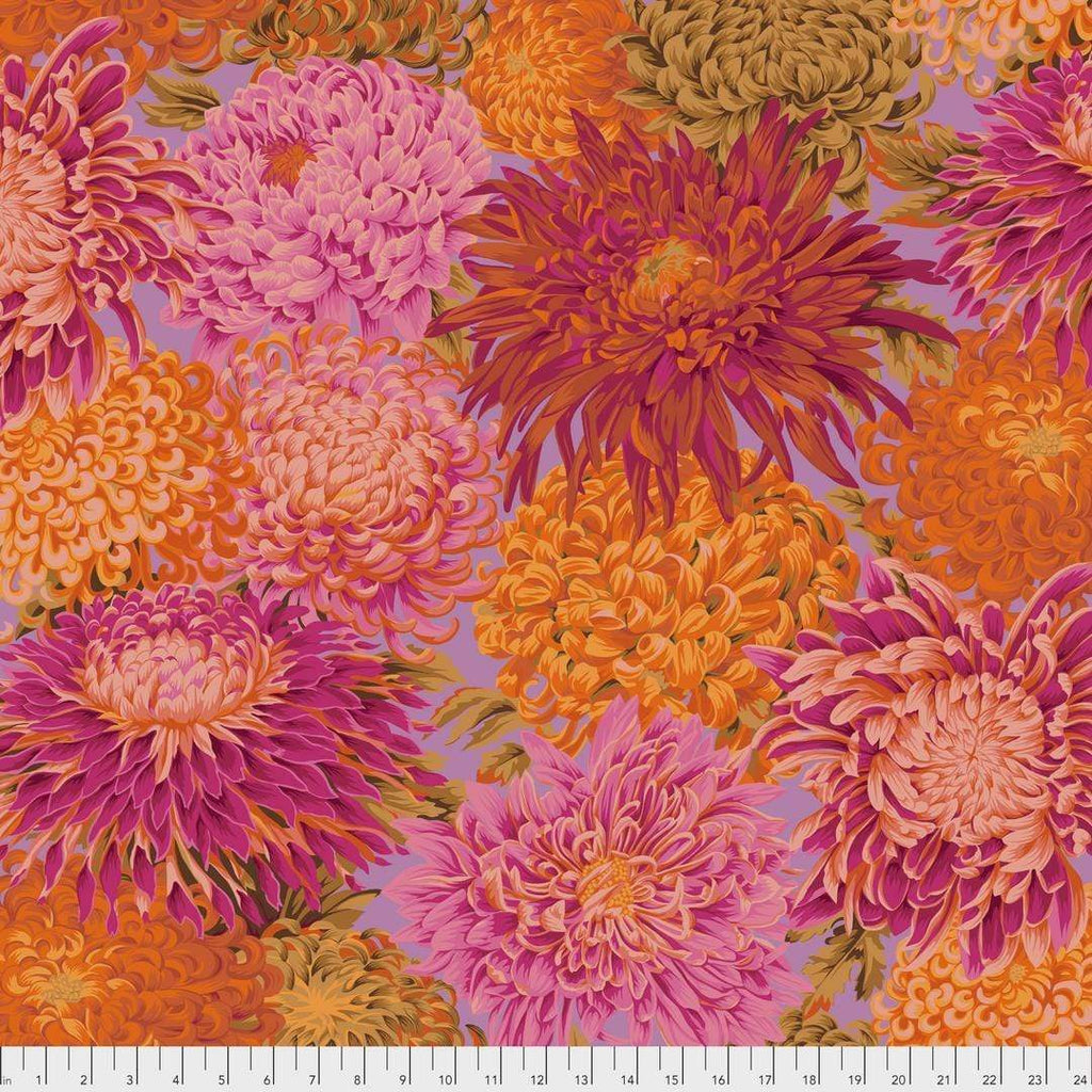 Artistic Quilts with Color Fabric Philip Jacobs for the Kaffe Fassett Collective Japanese Chrysanthemum - Pink SKU# PWPJ041.PINKX