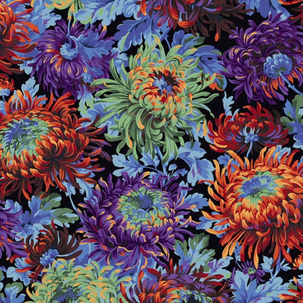 Artistic Quilts with Color Fabric Philip Jacobs for the Kaffe Fassett Collective Shaggy - Black SKU# PWPJ072.BLACK