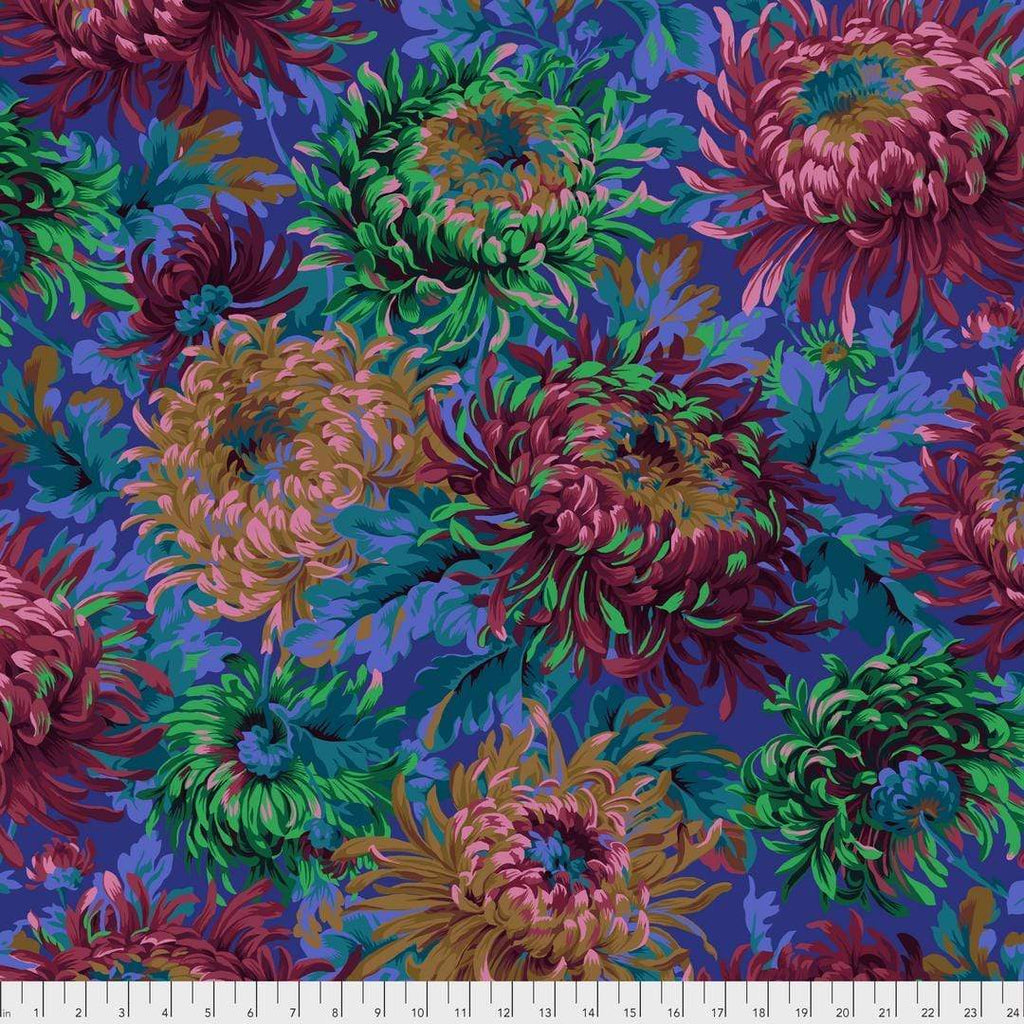 Artistic Quilts with Color Fabric Philip Jacobs for the Kaffe Fassett Collective Shaggy - Cobal SKU# PWPJ072.COBAL