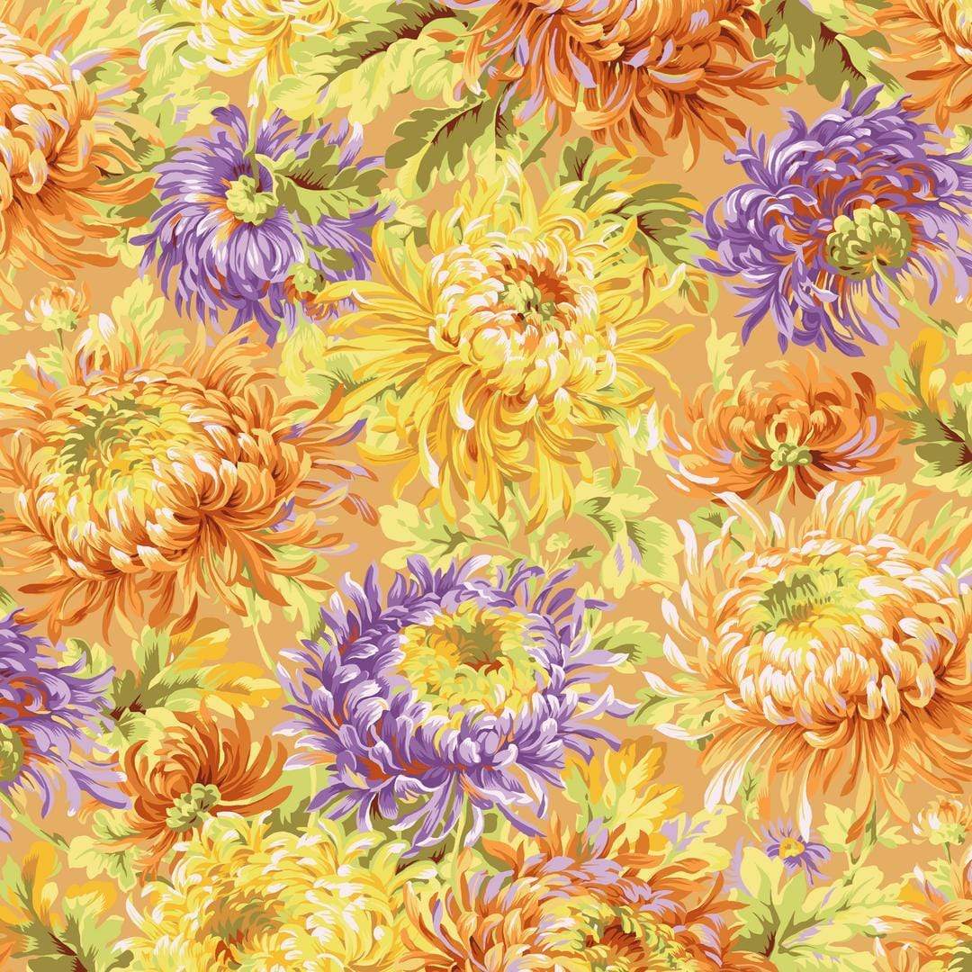 Artistic Quilts with Color Fabric Philip Jacobs for the Kaffe Fassett Collective Shaggy - Yellow SKU# PWPJ072.YELLO