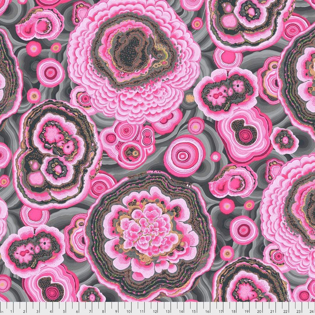 Artistic Quilts with Color Fabric Philip Jacobs for the Kaffe Fassett Collective Stash Agate - Pink  SKU# PWPJ106.PINK