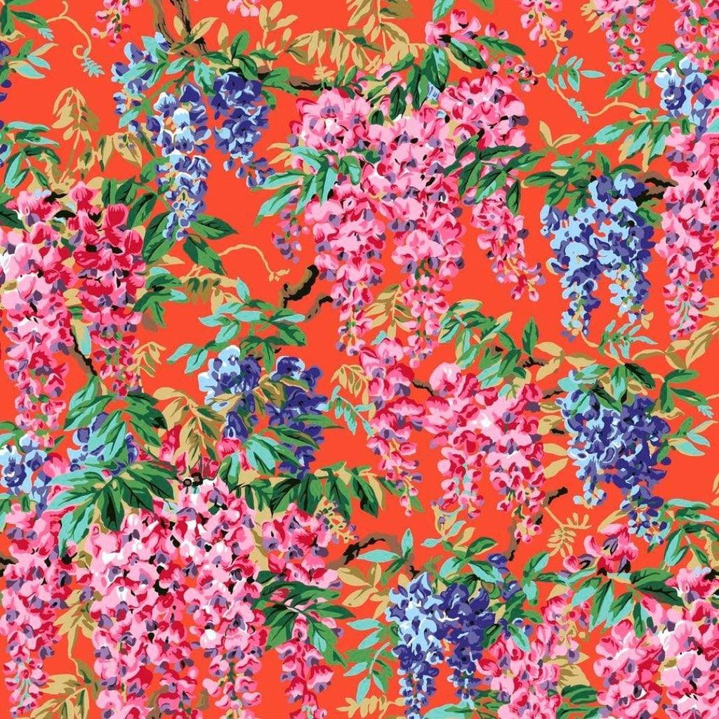 Artistic Quilts with Color Fabric Philip Jacobs for the Kaffe Fassett Collective Wisteria - Red SKU# PWPJ102.RED