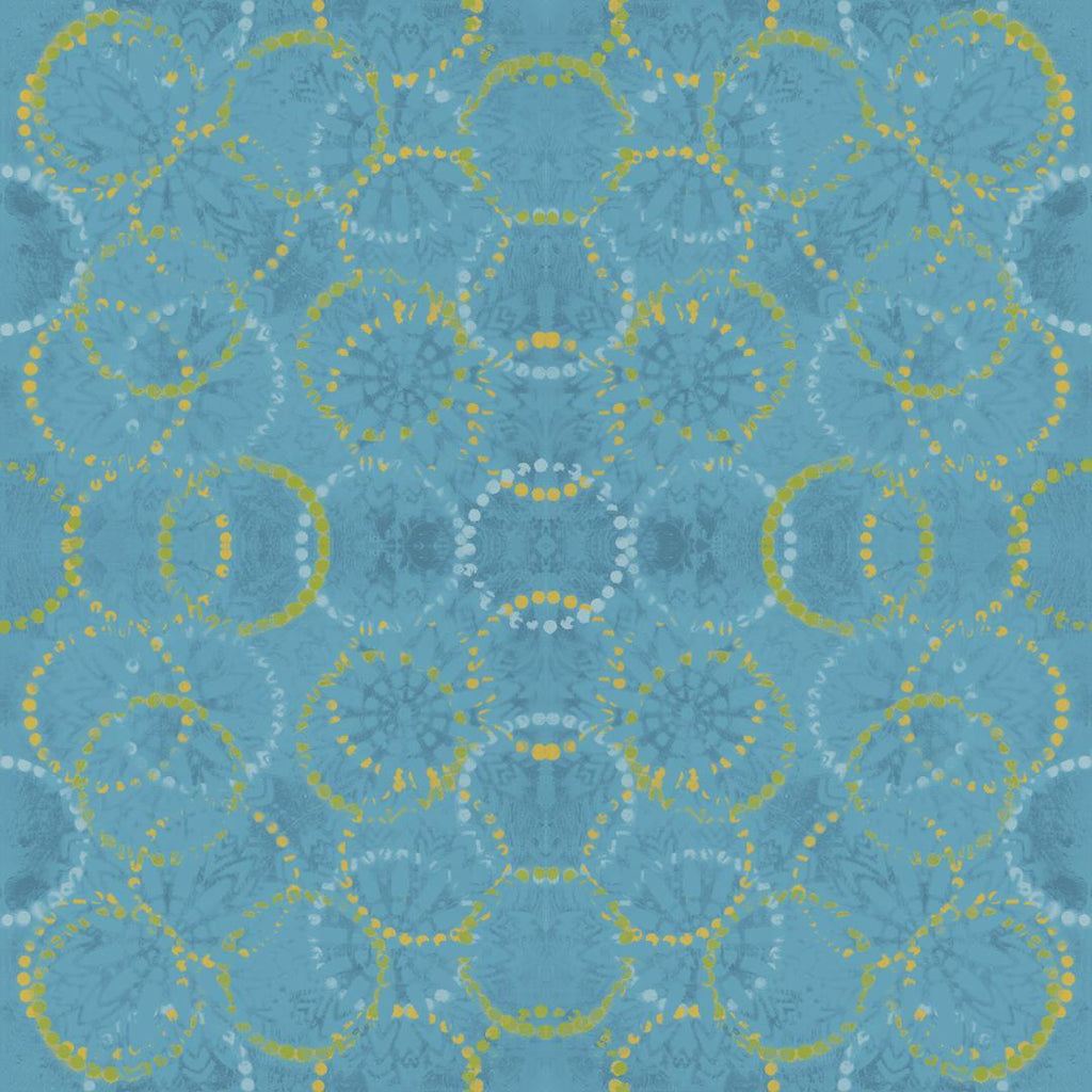 Artistic Quilts with Color Fabric Pizzazz by Sue Penn - Pizzazz, Rings, Cerulean SKU# PWSP025.CERULEAN Shipping April 2021