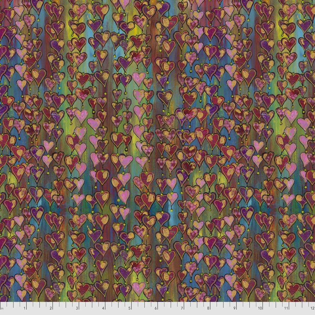 Artistic Quilts with Color Fabric SUE PENN - FLUORISH - HEARTFELT PERFECT SKU# PWSP029.HEARTFELT: SHIPPING SEPTEMBER 2021