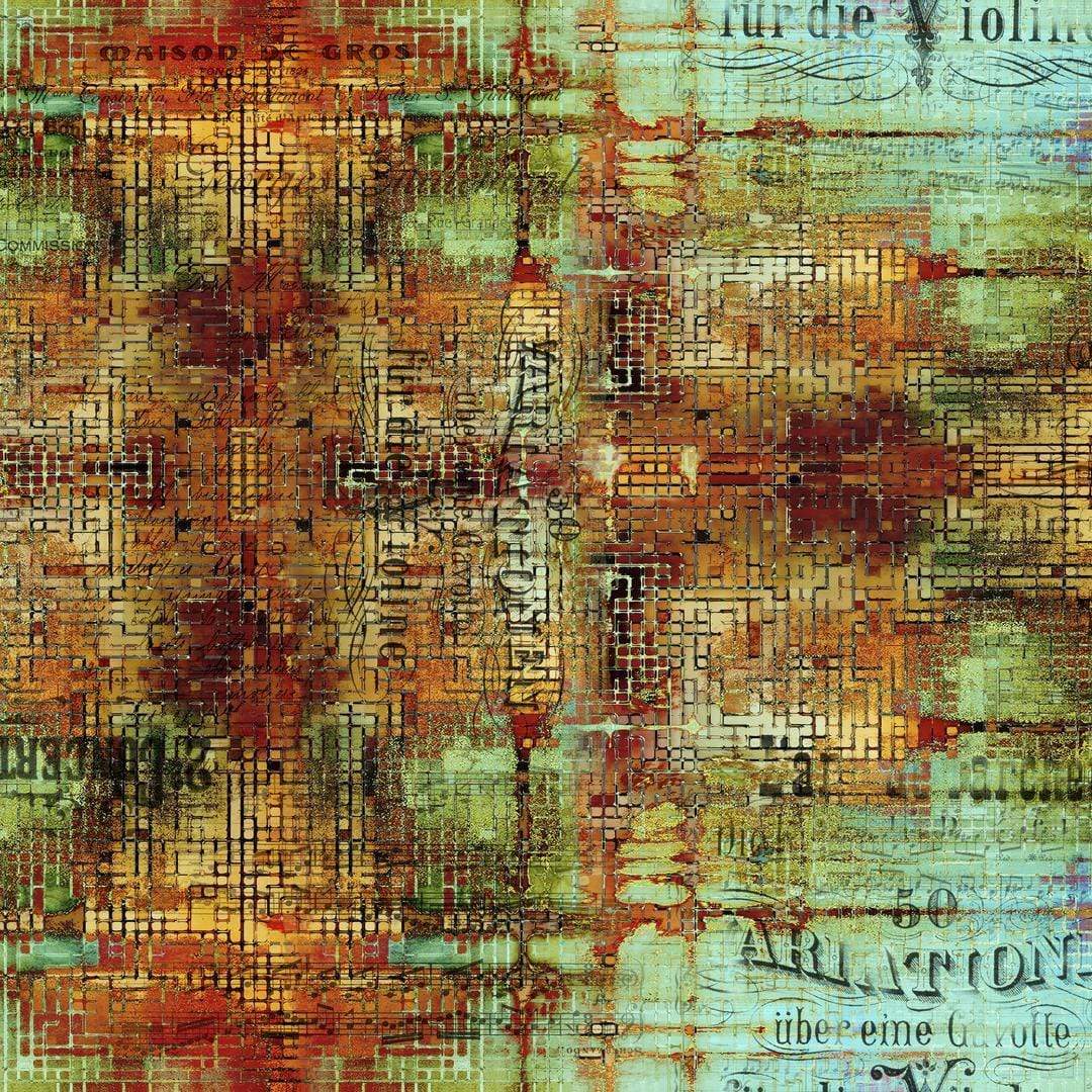 Artistic Quilts with Color Fabric Tim Holtz  ABANDONED 1 SKU# PWTH126.PATINA SHIPPING APRIL 2021