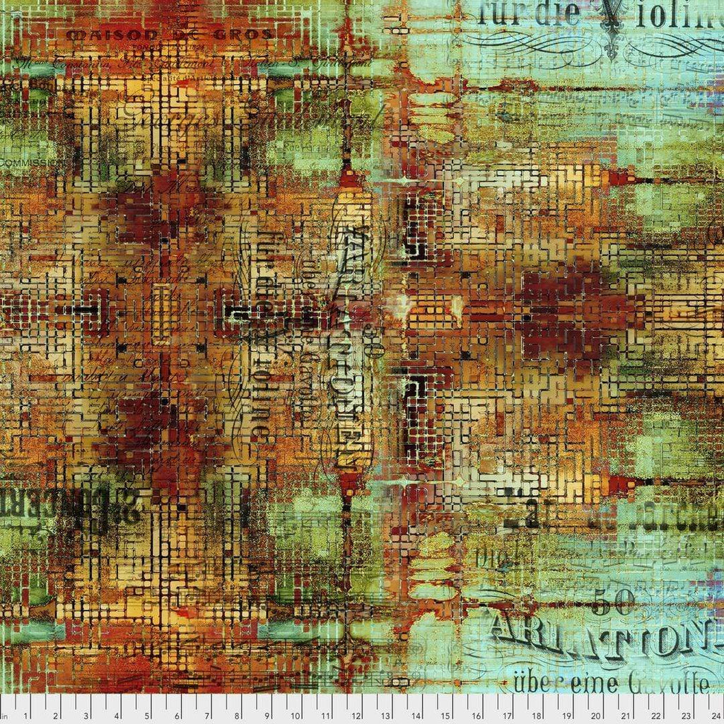 Artistic Quilts with Color Fabric Tim Holtz  ABANDONED 1 SKU# PWTH126.PATINA SHIPPING APRIL 2021