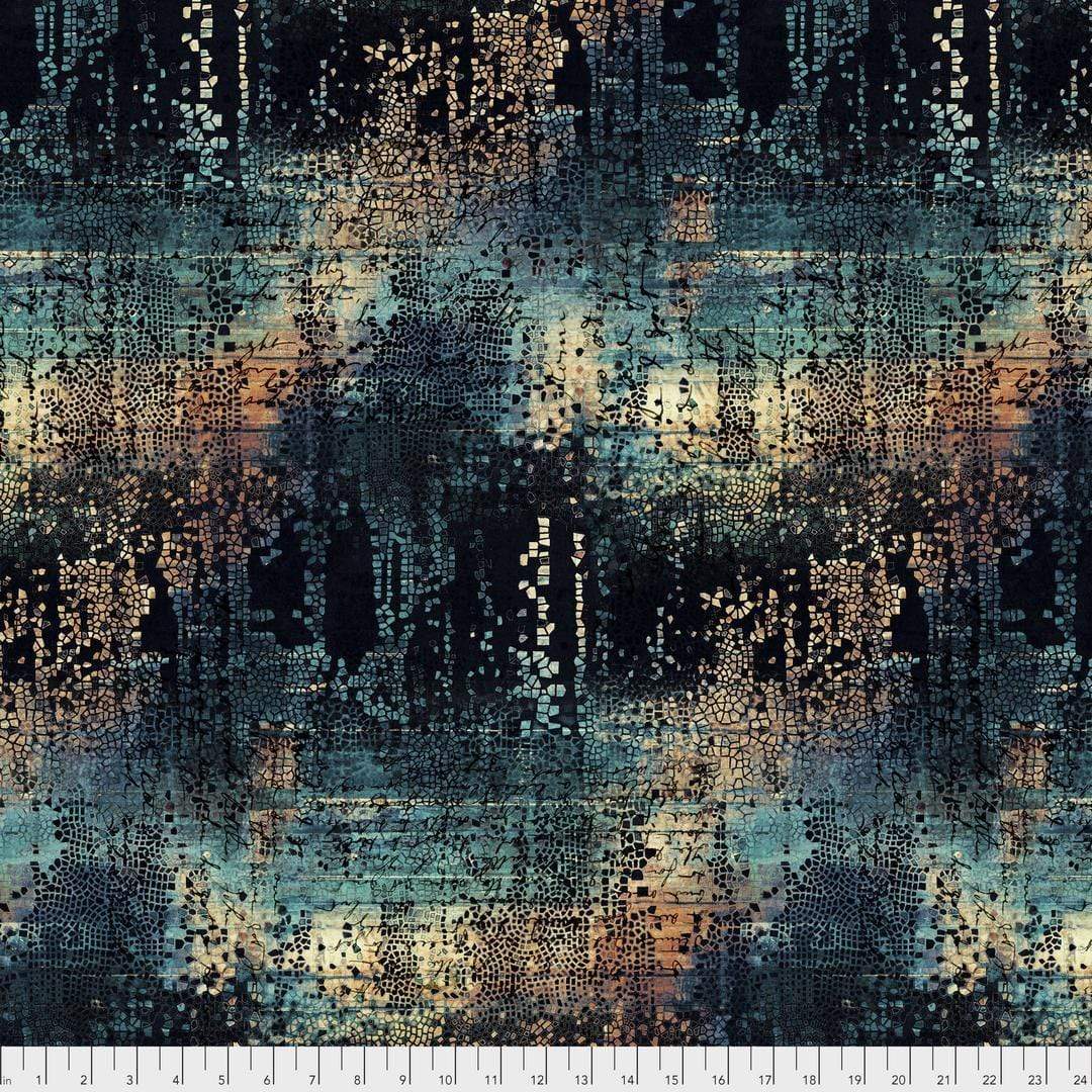 Artistic Quilts with Color Fabric Tim Holtz  ABANDONED 1 SKU# PWTH130.INDIGO SHIPPING APRIL 2021