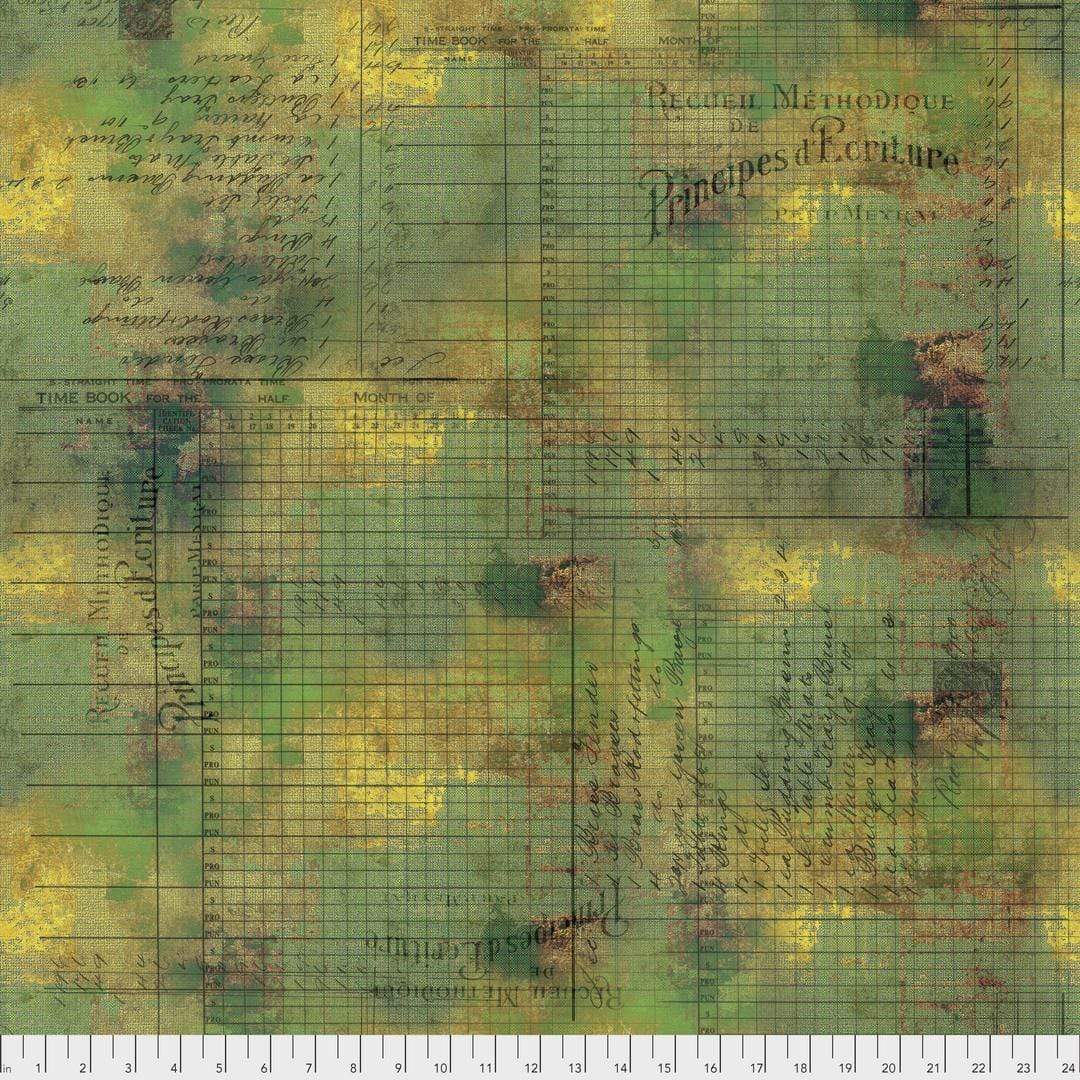 Artistic Quilts with Color Fabric Tim Holtz  ABANDONED 1 SKU# PWTH132.MOSS SHIPPING APRIL 2021