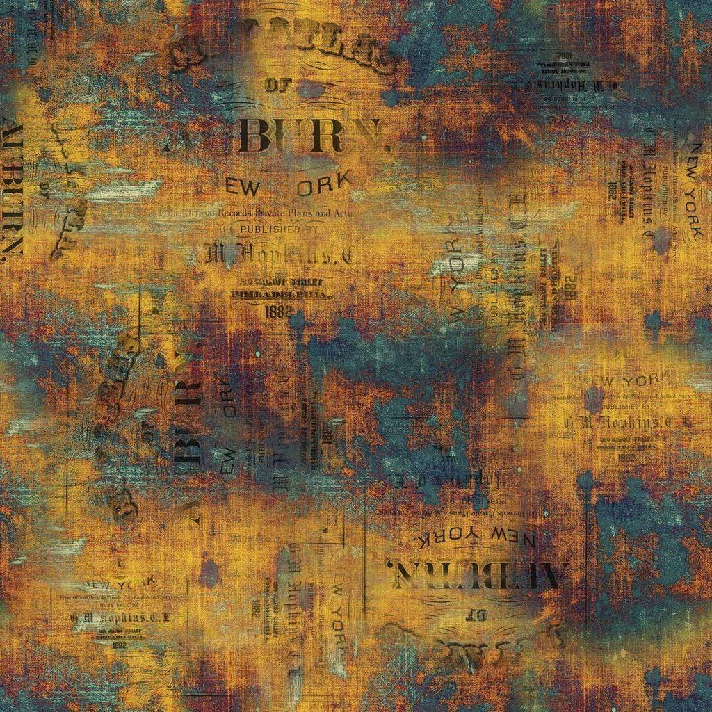 Artistic Quilts with Color Fabric Tim Holtz  ABANDONED 1 SKU# PWTH134.PATINA SHIPPING APRIL 2021