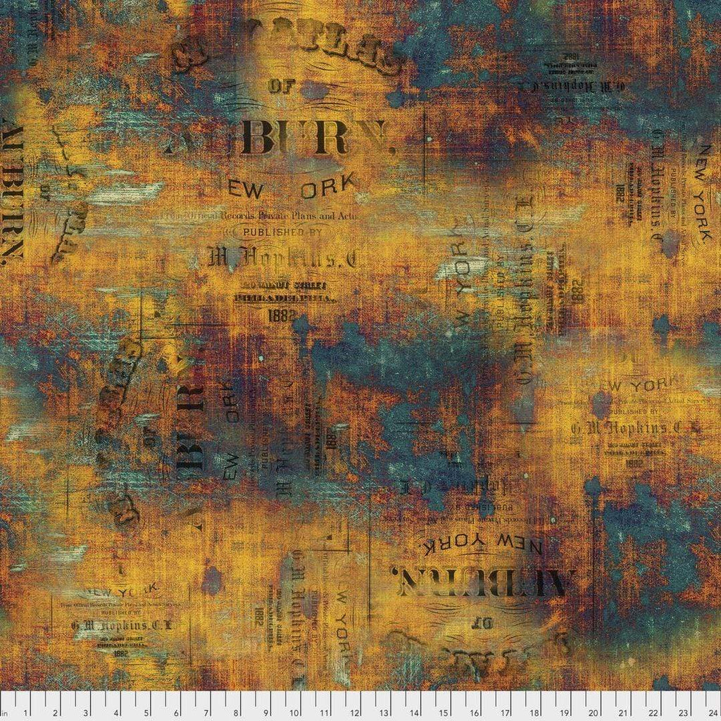 Artistic Quilts with Color Fabric Tim Holtz  ABANDONED 1 SKU# PWTH134.PATINA SHIPPING APRIL 2021