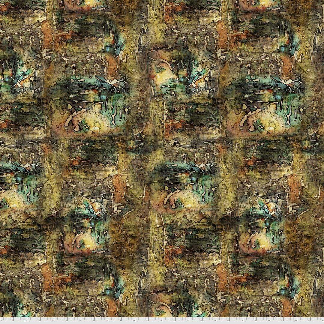Artistic Quilts with Color Fabric Tim Holtz  ABANDONED 2 SKU# PWTH137.MULTI. SHIPPING MAY 2021