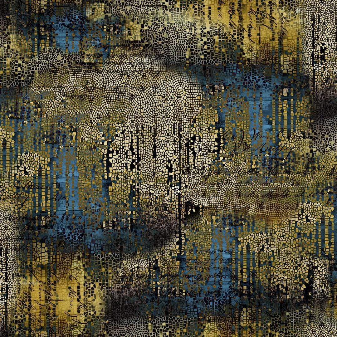 Artistic Quilts with Color Fabric Tim Holtz  ABANDONED 2 SKU# PWTH140.GOLD. SHIPPING MAY 2021