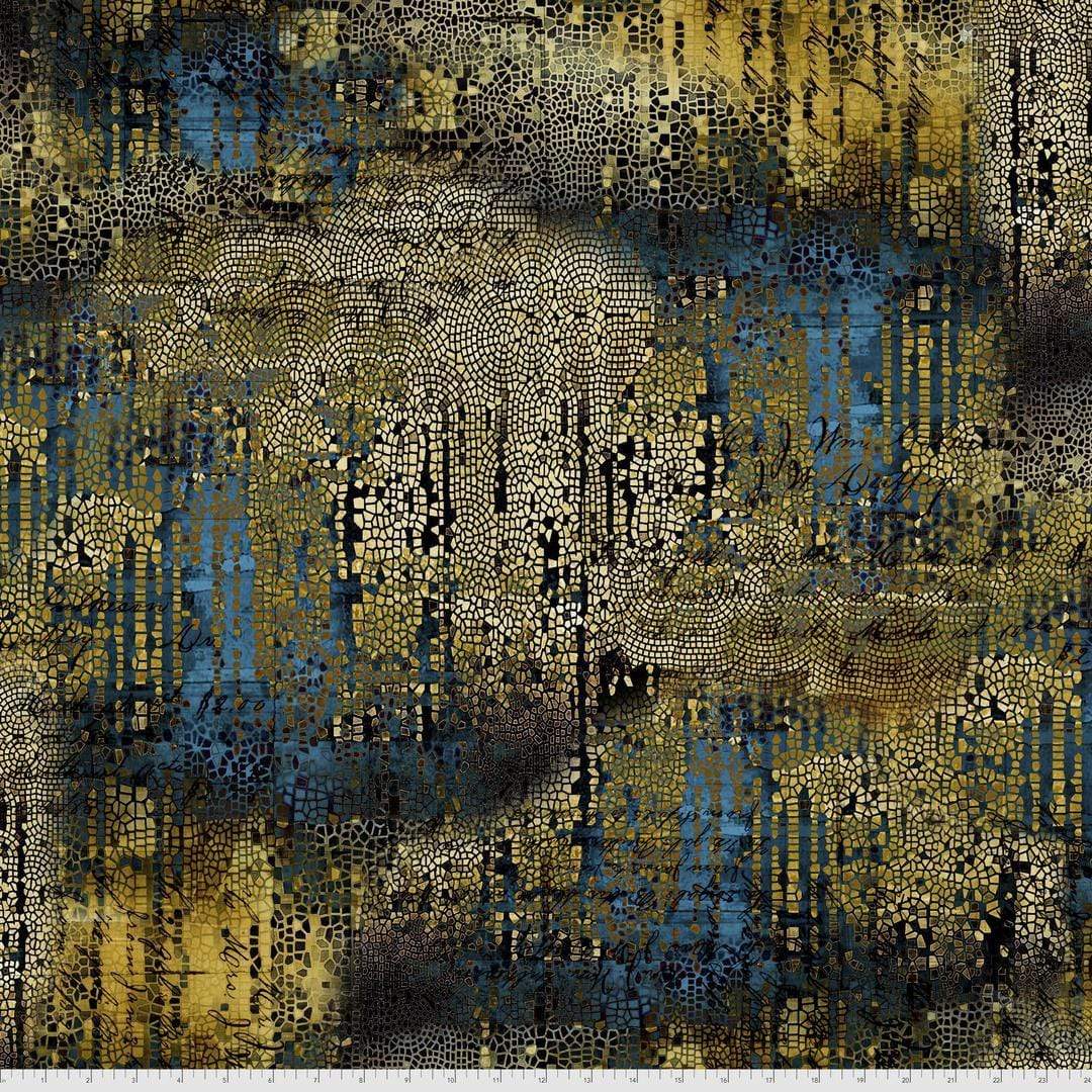 Artistic Quilts with Color Fabric Tim Holtz  ABANDONED 2 SKU# PWTH140.GOLD. SHIPPING MAY 2021