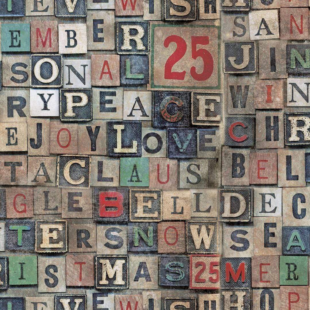 Artistic Quilts with Color Fabric Tim Holtz  Eclectic Elements Christmastime - CHRISTMAS BLOCKS SKU# PWTH158.MULTI SHIPPING JUNE 2021
