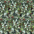 Artistic Quilts with Color Fabric Tim Holtz  Eclectic Elements Christmastime - English Holly SKU# PWTH160.GREEN SHIPPING JUNE 2021