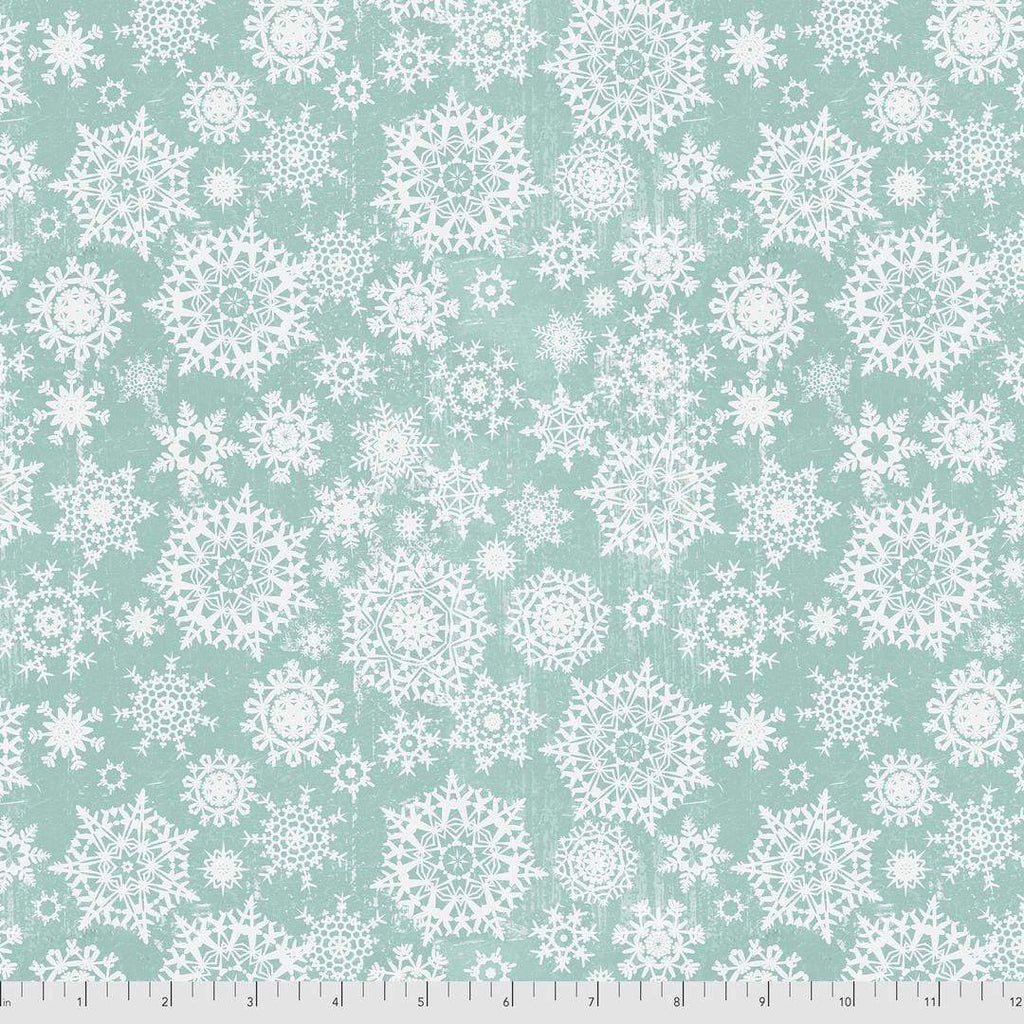 Artistic Quilts with Color Fabric Tim Holtz  Eclectic Elements Christmastime - SNOWFALL SKU# PWTH159.MINT SHIPPING JUNE 2021