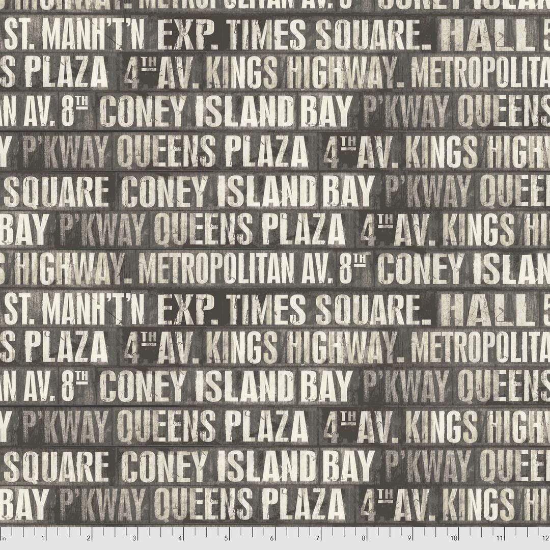 Tim Holtz - MONOCHROME - Subway Signs, Charcoal